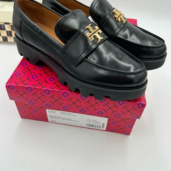 Women's Tory Burch Everly chunky leather loafers size 10.5 US - Picture 4 of 10